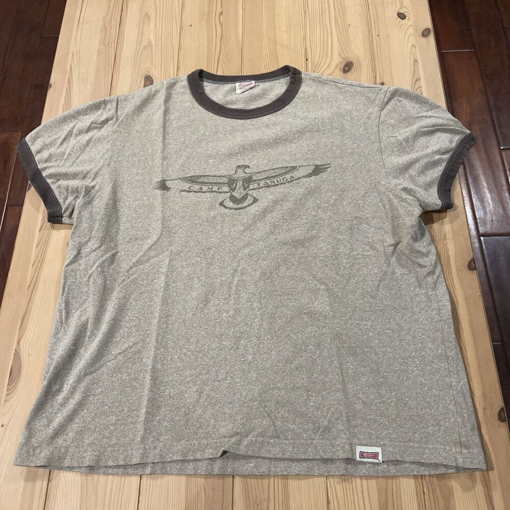 Vtg Tailgate Brand Collegiate Style Eagle "Candtanuca" Native XL Brown